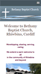 Mobile Screenshot of bethanybaptist.org.uk