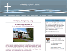 Tablet Screenshot of bethanybaptist.org.uk